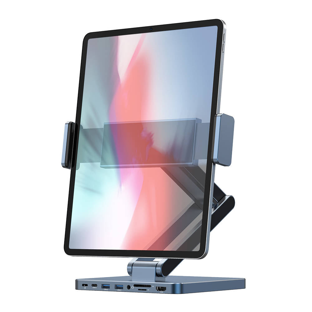 Wiwu AH801 8in1 HDMI (4K@60Hz) Girişli Type-C Hub Bağlantı İstasyonlu Ayarlanabilir Tablet Standı Wiwu AH801 8in1 HDMI (4K@60Hz) Girişli Type-C Hub Bağlantı İstasyonlu Ayarlanabilir Tablet Standı